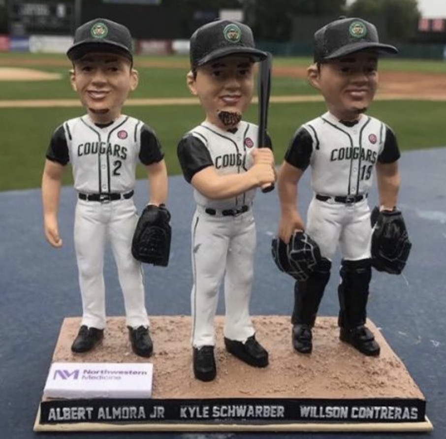 Albert Almora, Kyle Schwarber & Willson Contreras