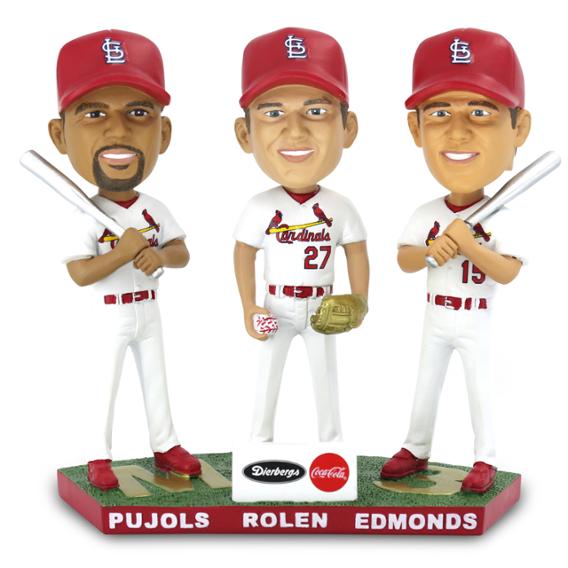 Albert Pujols, Scott Rolen, and Jim Edmonds