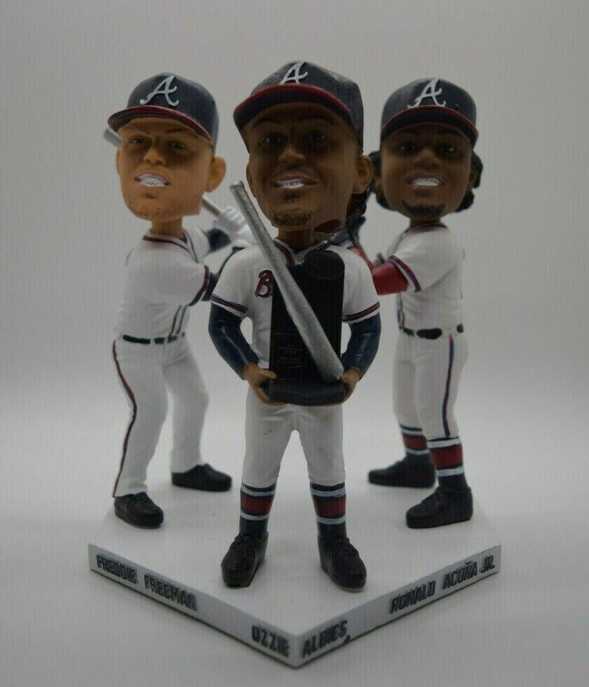 Freddie Freeman, Ozzie Albies, and Ronald Acuna Jr.