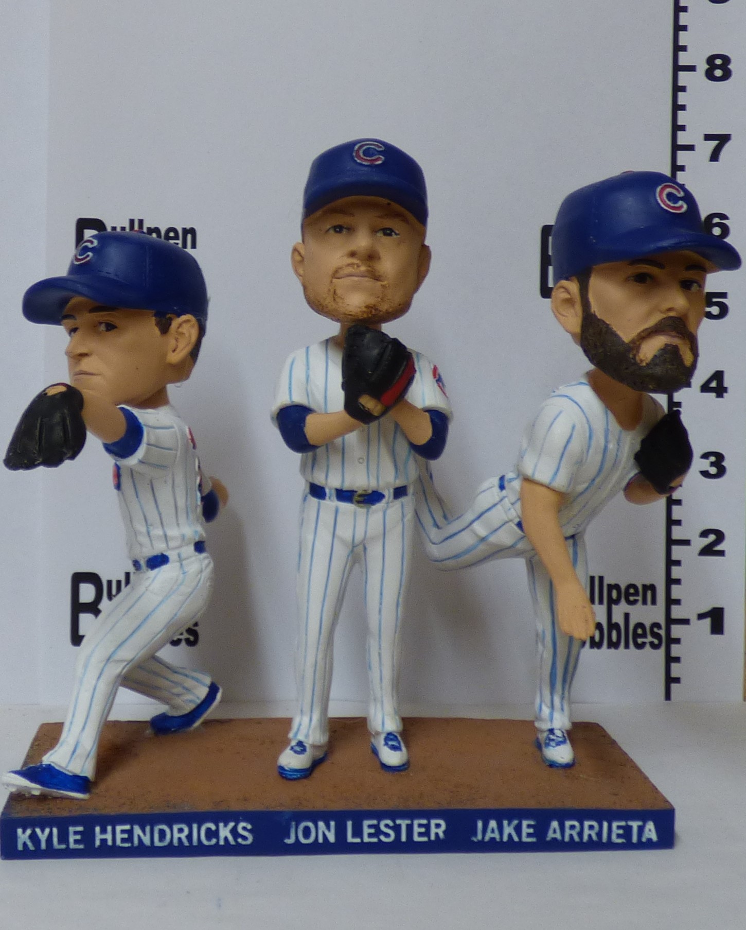 Kyle Hendricks, Jake Arrieta, and Jon Lester