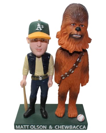 Matt Olson & Chewbacca