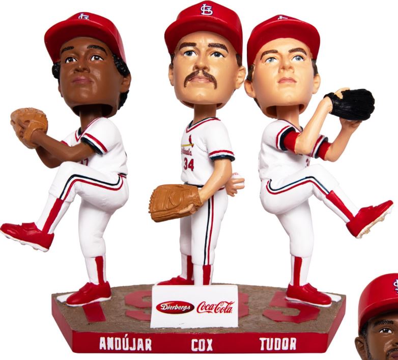 Miguel Andujar, Danny Cox, and John Tudor