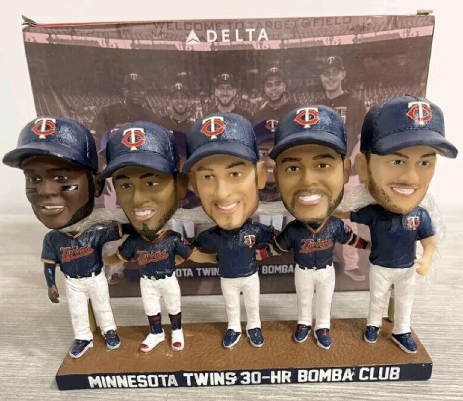Miguel Sano, Eddie Rosario, Mitch Garver, Nelson Cruz, and Max Kepler