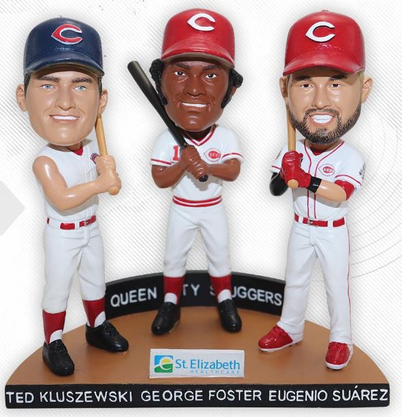 Ted Kluszewski, George Foster, and Eugenio Suarez