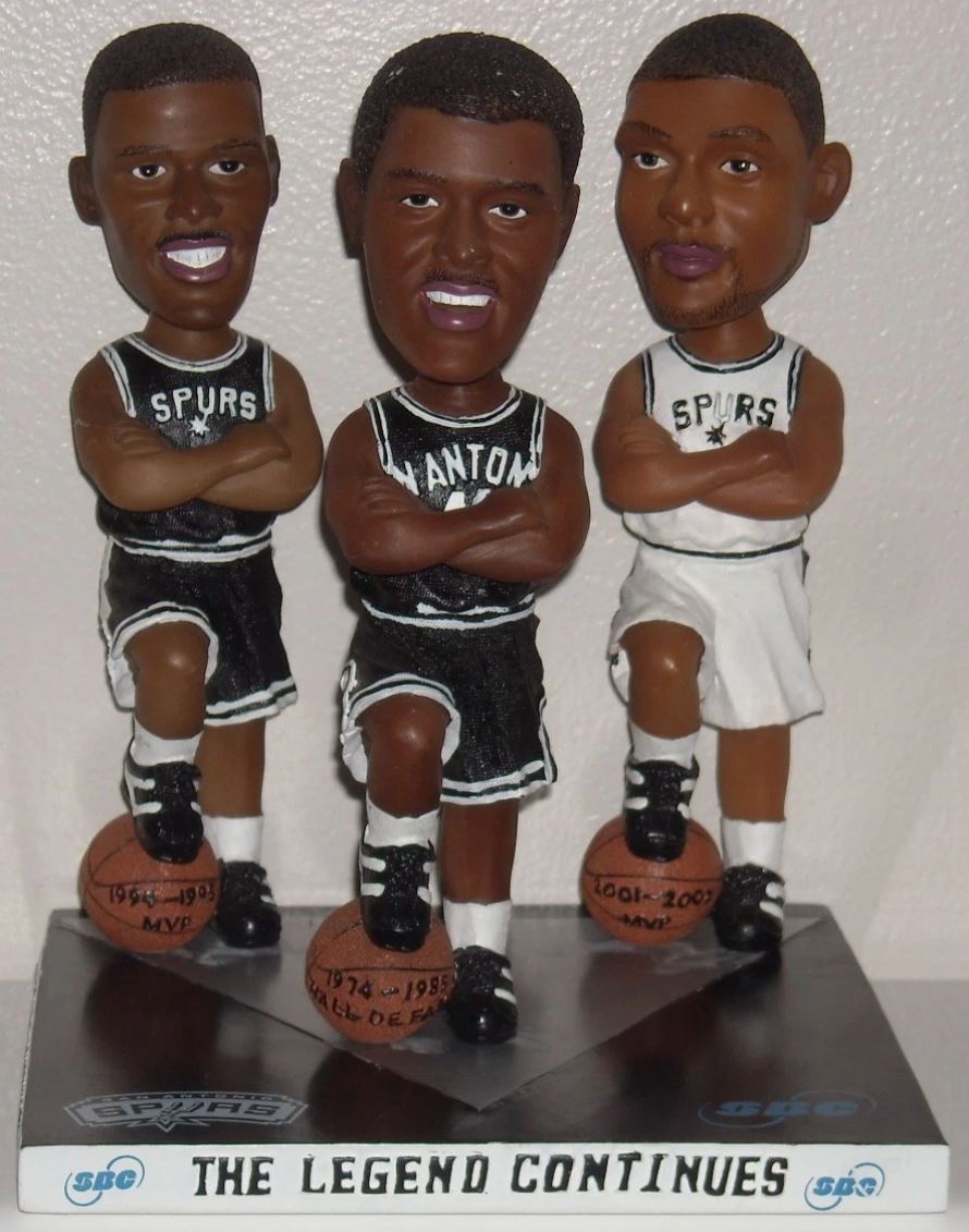 Tim Duncan, George Gervin, and David Robinson